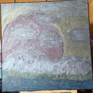 Handmade art 12x12 canvas
